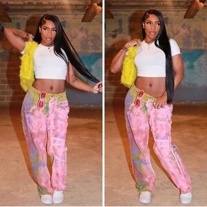 Yellow Faux Fur Tote